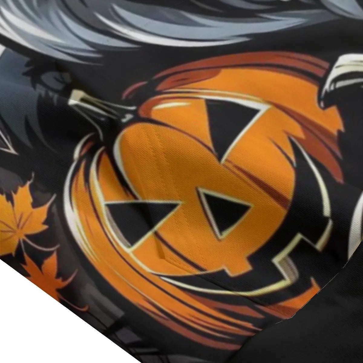 Howling Halloween Night Wolf Pullover Hoodie, Spooky Pumpkin Bat Sweatshirt, Gothic Halloween Top, Autumn Wolf Apparel