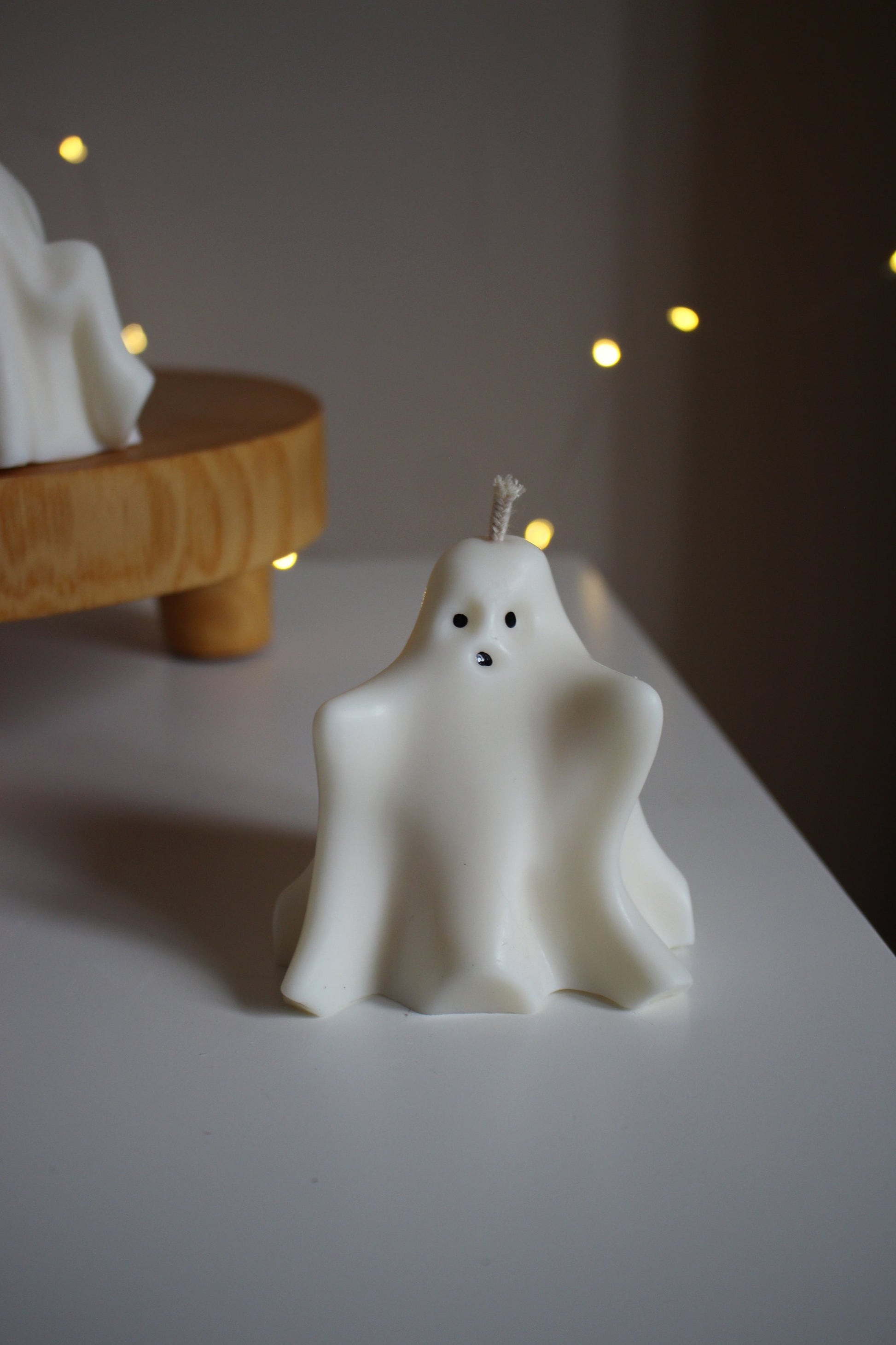 Halloween Home Decor, Handmade Ghost Candles, Halloween Candle Gift Set, Spooky Fall Home Decor, Halloween Decorations