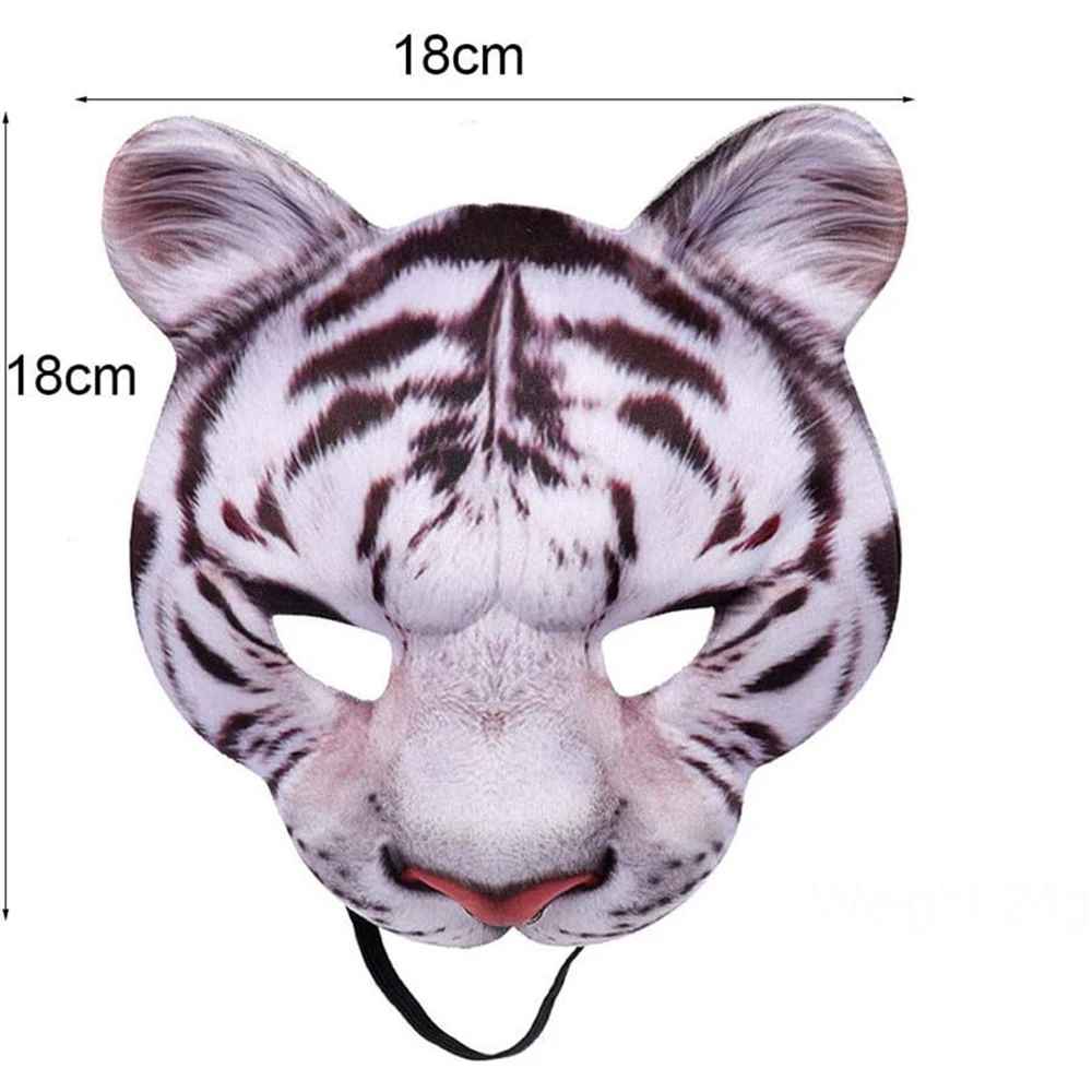 Animal Mask, Scary Mask, 3D Realistic Half Face Mask, Halloween Decorations, Birthday Party, Game Cosplay Costume Accessories