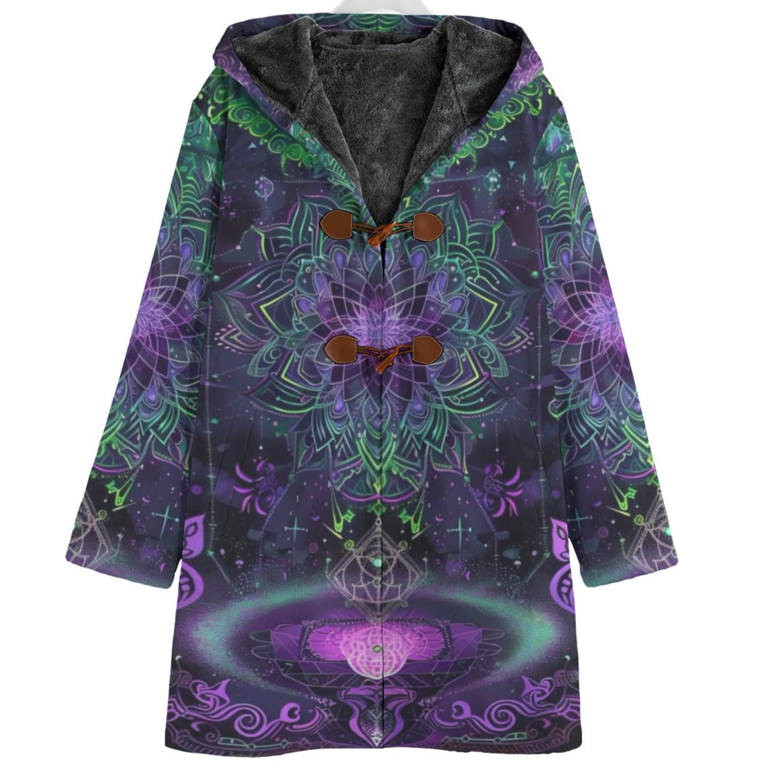 Mystic Aesthetic Coats, Mystic Mandala Coats, Cosmic Tarot Coats, Sacred Geometry Coats, Trippy Psychedelic Cloak, Spiritual Festival Wear