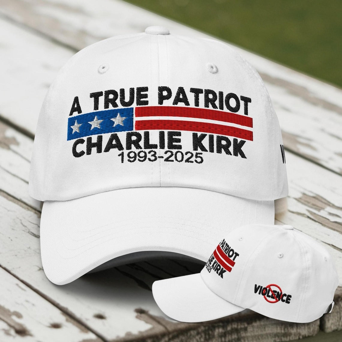 Embroidered A True Patriot Charlie Kirk Washed Cap, Charlie Kirk Washed Cap, Freedom Cap, Politics, Rest in Peace, Embroidered Hat, Patriotic Hat, Trucker Hat