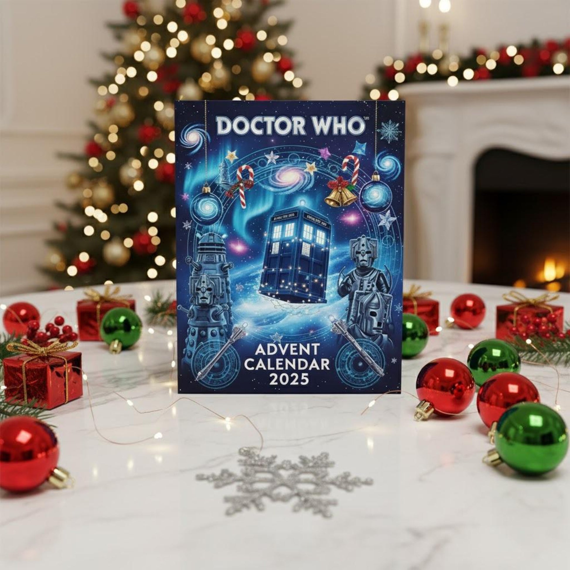 Doctor Who Advent Calendar 2025, Sci-Fi Mini Figures & Ornaments, 24 Day Christmas Countdown Gift for Fans