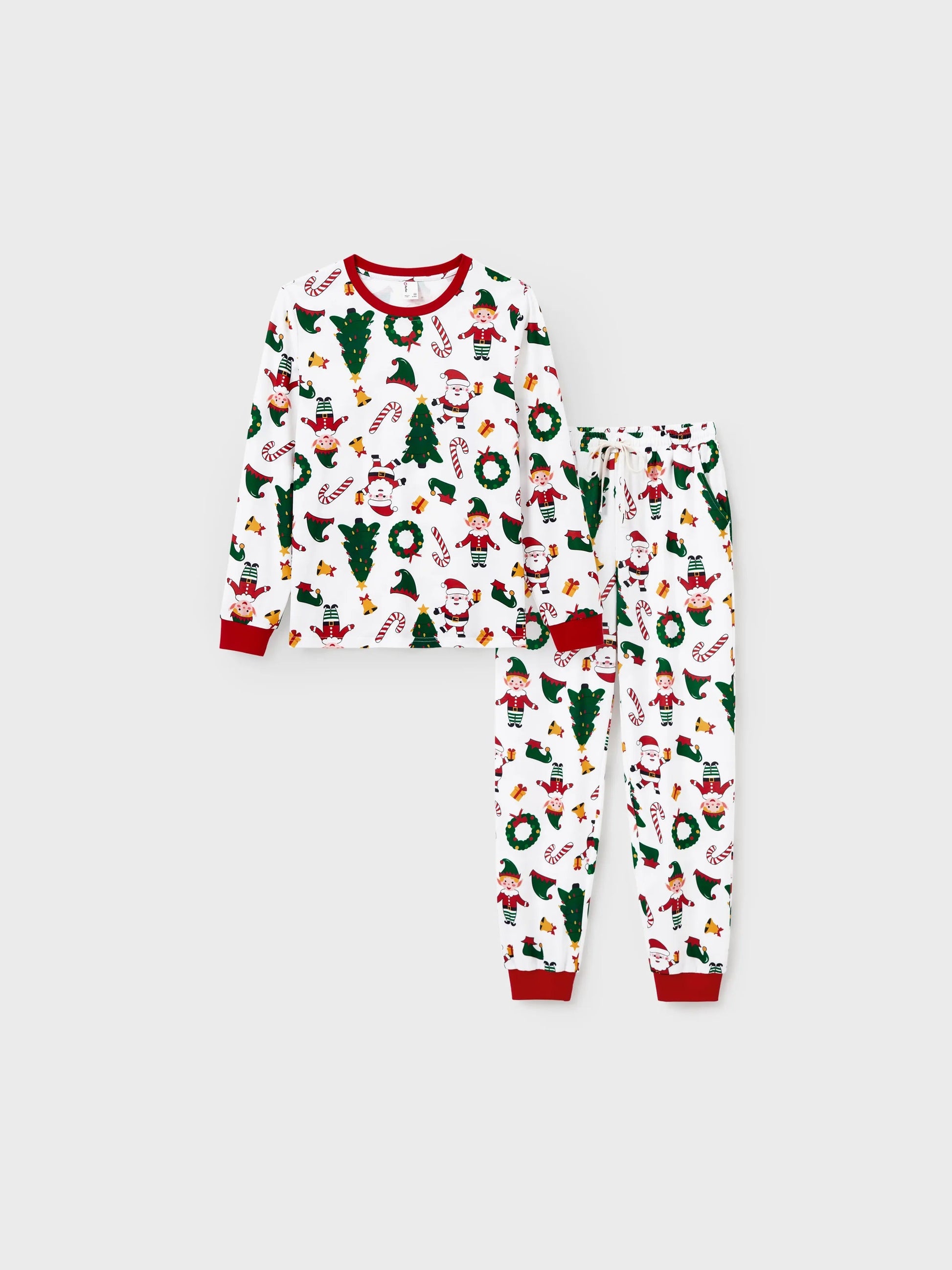 Matching Family Christmas Pajamas, Santa Claus Print Holiday PJs, Festive Xmas Sleepwear for Kids and Adults