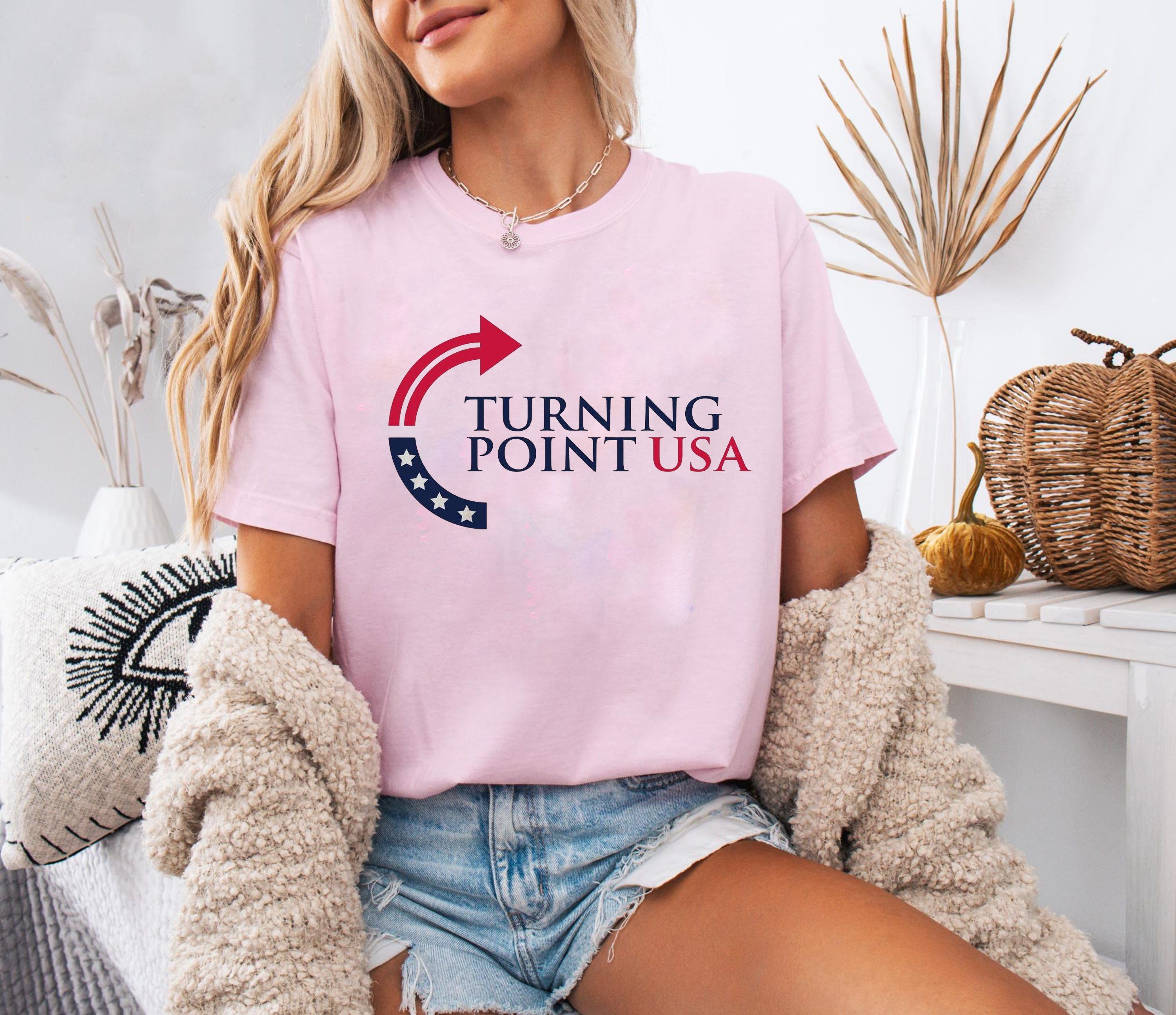 Turning Point USA Shirt, Conservative Political TShirt, Charlie Kirk America Patriot Tee, USA Freedom Liberty Top