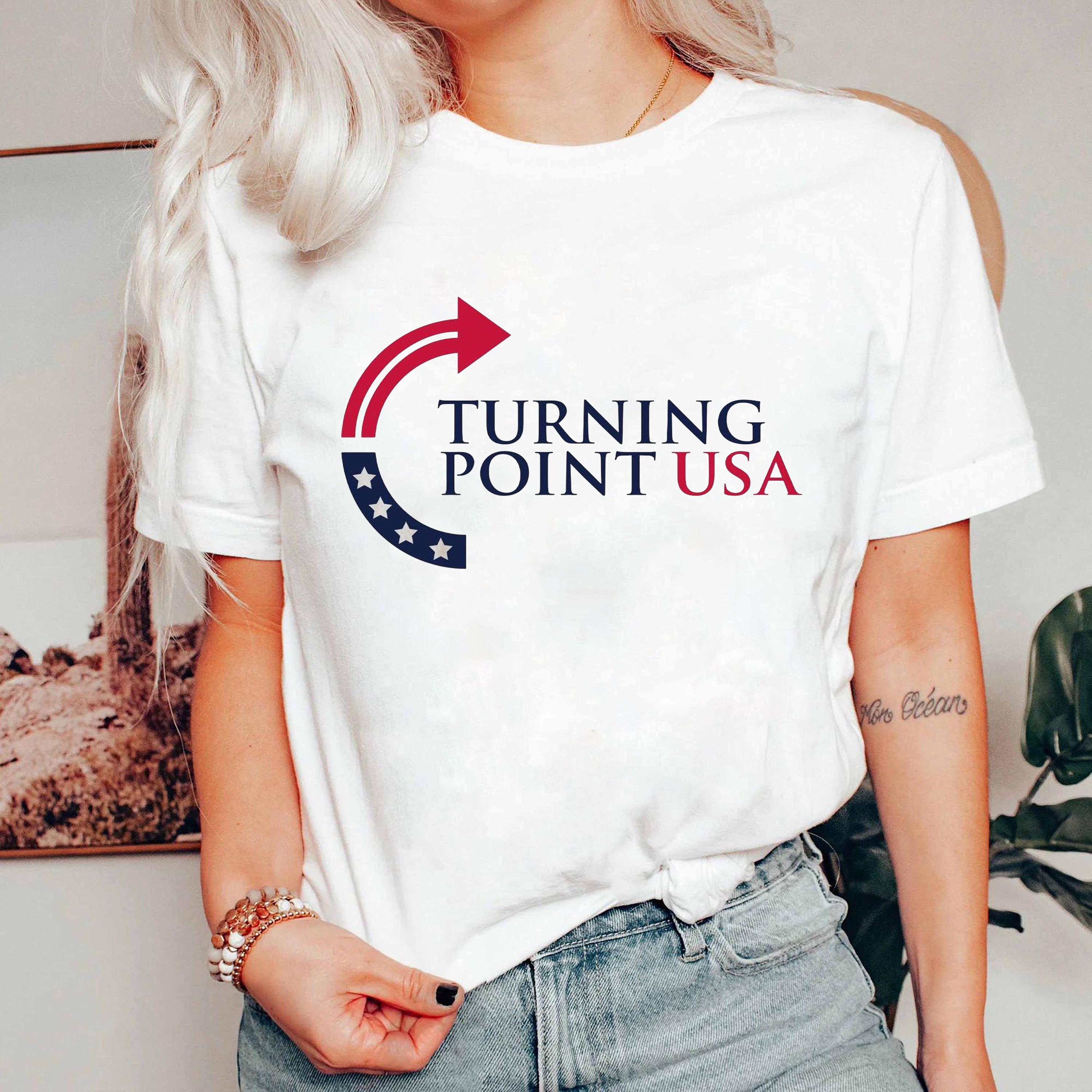 Turning Point USA Shirt, Conservative Political TShirt, Charlie Kirk America Patriot Tee, USA Freedom Liberty Top
