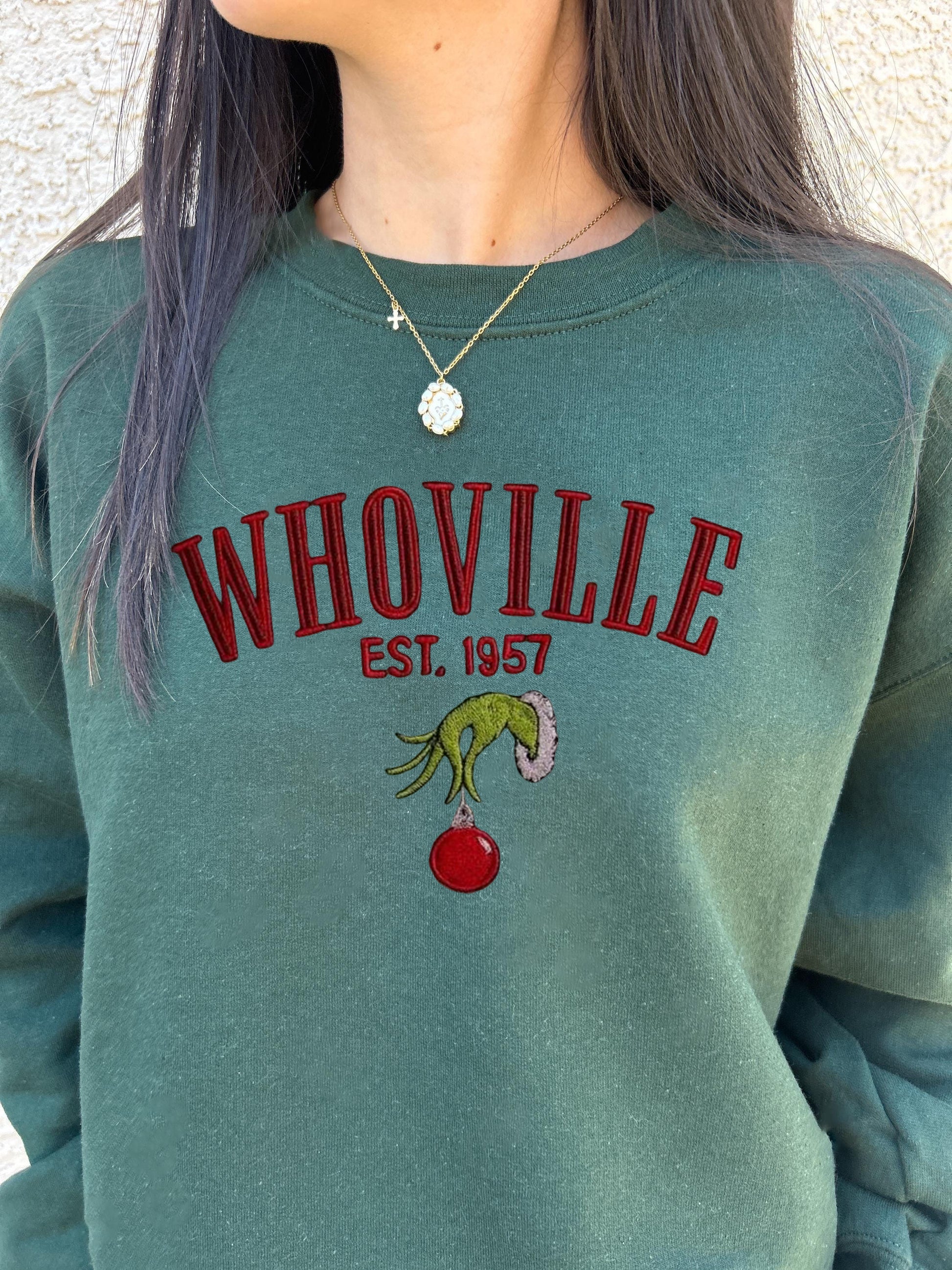 Christmas Embroidered Sweatshirt, Christmas Sweatshirt, Christmas Gifts for Friends, Christmas Gift, Funny Christmas Embroidered Sweatshirt EBAC57