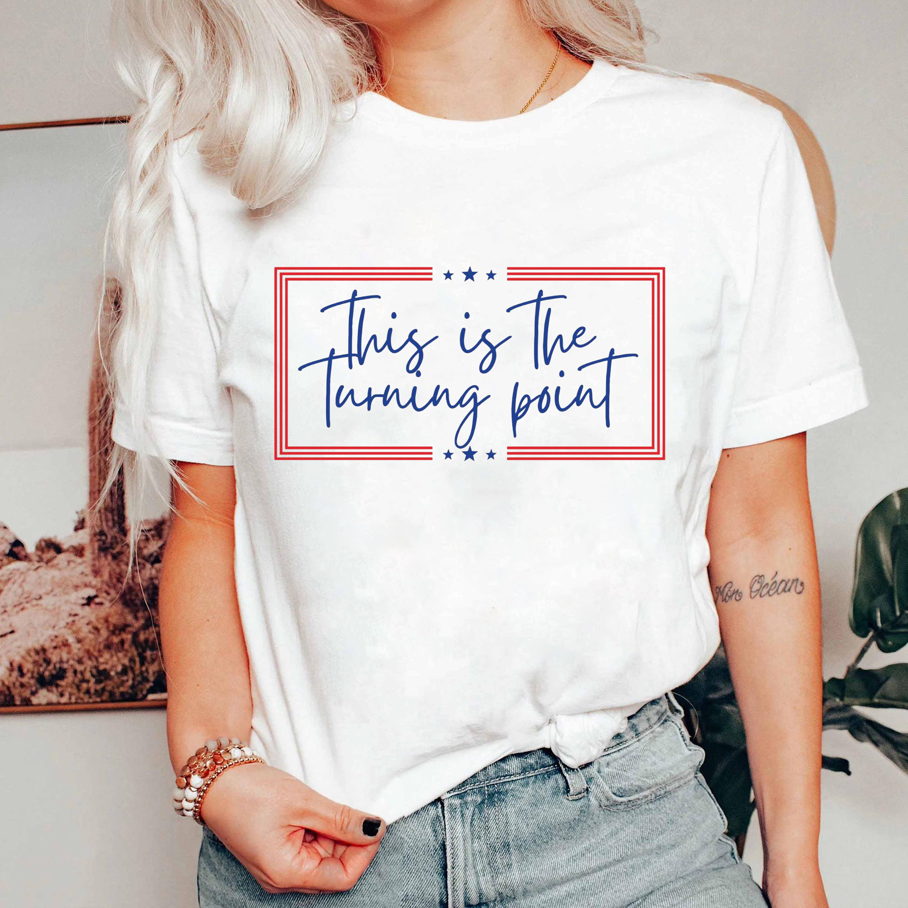 This Is The Turning Point Shirt, Charlie Kirk Quote Tee, Conservative Political TShirt, USA Freedom Patriot Top