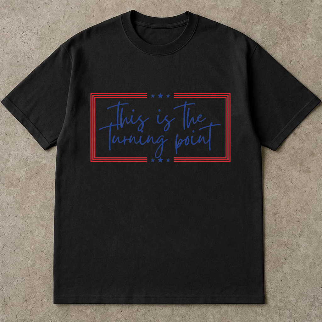 This Is The Turning Point Shirt, Charlie Kirk Quote Tee, Conservative Political TShirt, USA Freedom Patriot Top