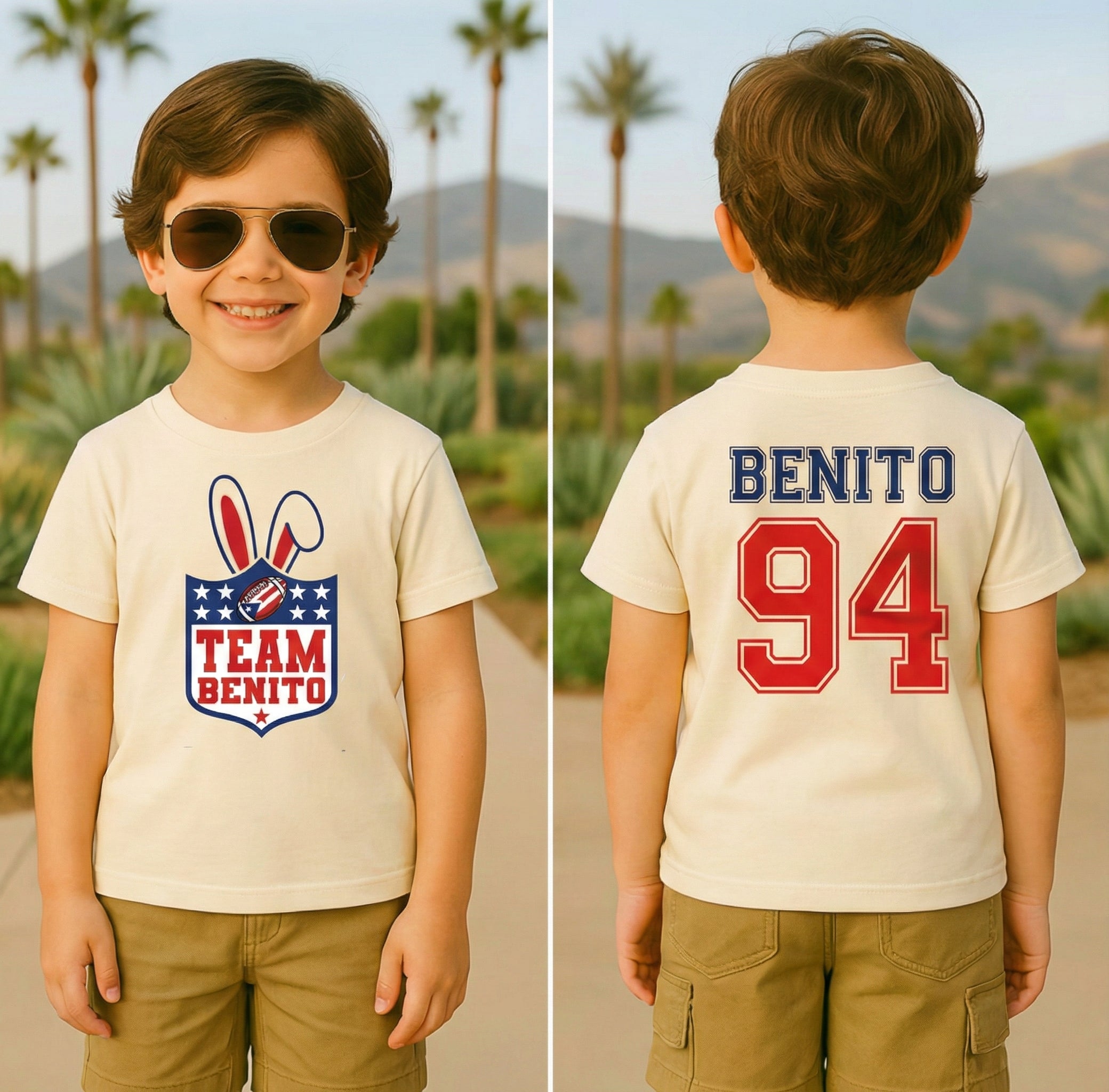 Benito 94 Kids Football Shirt, Puerto Rico Fan Tee, Vintage Benito Bowl 2026 Game Day Shirt
