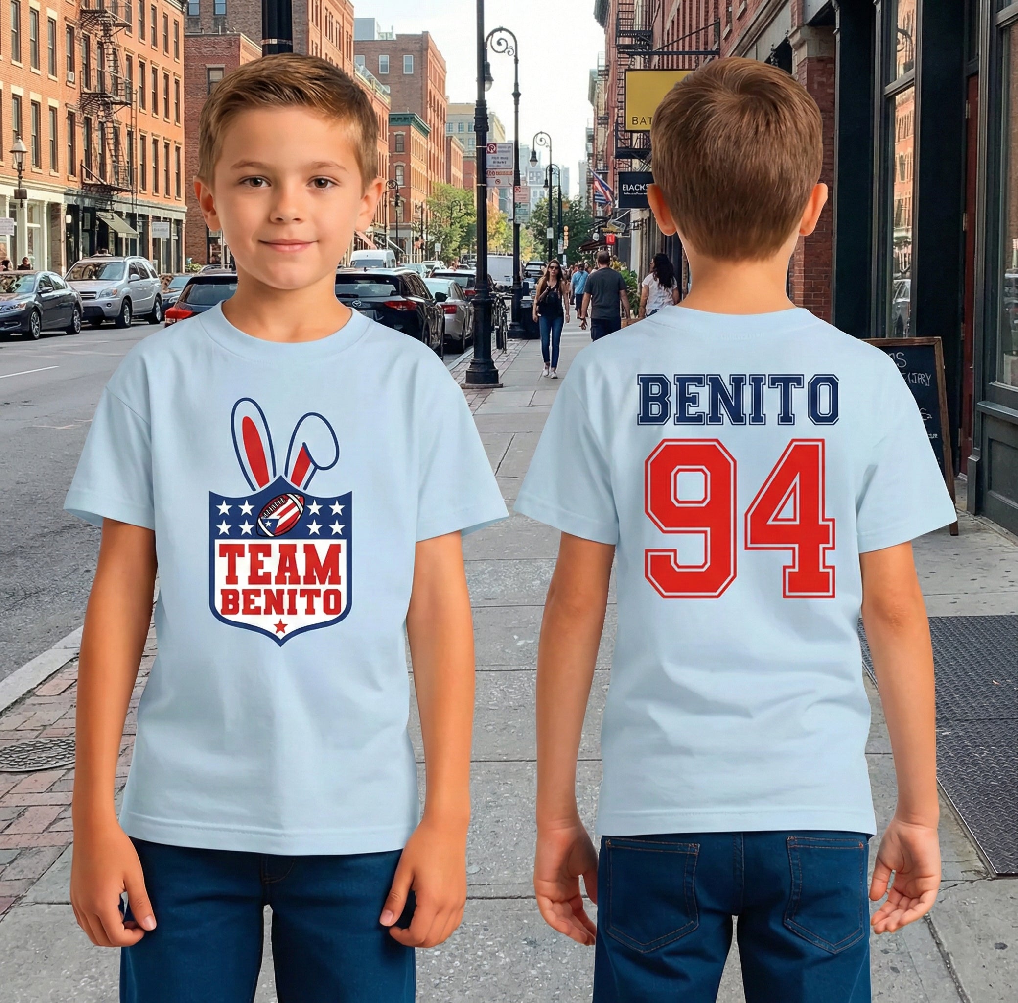 Benito 94 Kids Football Shirt, Puerto Rico Fan Tee, Vintage Benito Bowl 2026 Game Day Shirt