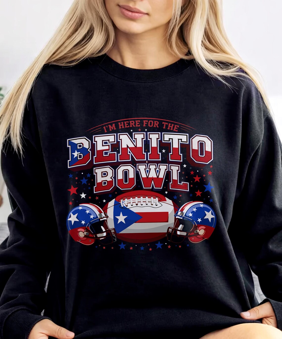 Benito Bowl Shirt – Funny Football Music Fan Shirt Puerto Rico, Latin Music Super Bowl Style Game Day Shirt