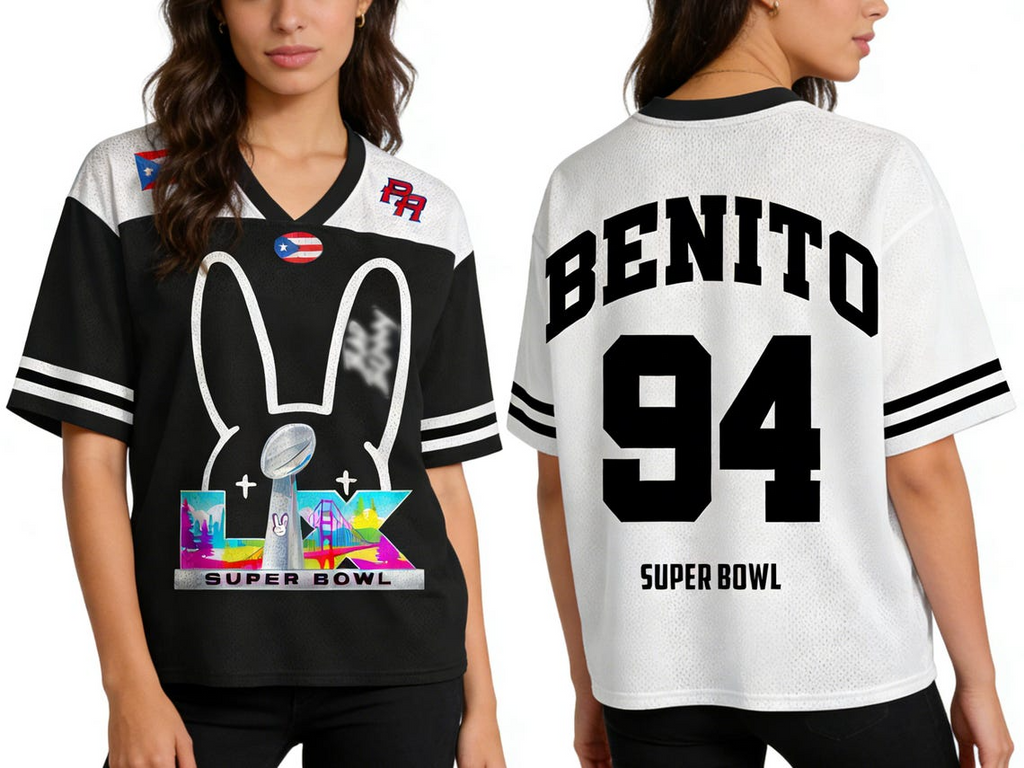 Benito Team Football Jersey Shirt – Custom Color Mesh Jersey, Super Bowl Game Day Outfit & Fan Gift