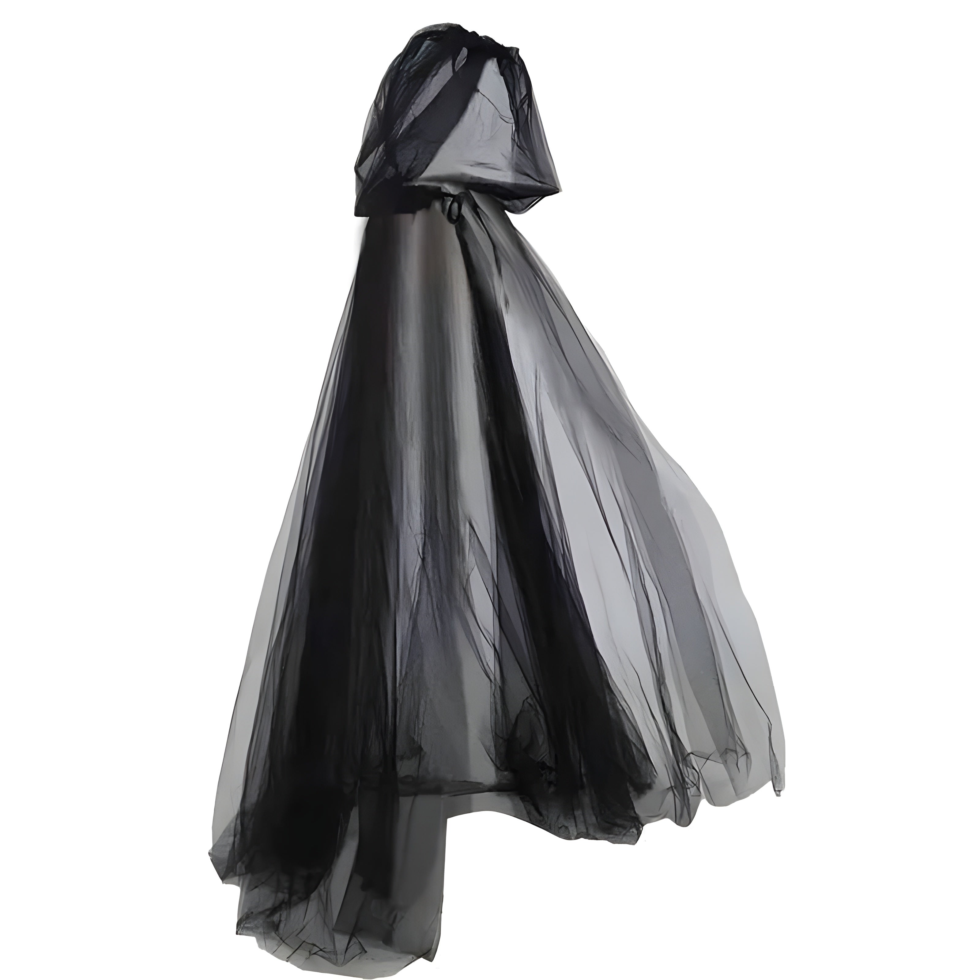 Halloween Costume Ideas, Black Bridal Shawl, Witch Cloak, Vampire Cosplay Cloak, Halloween Double Cloak, Interview With A Vampire, Halloween Horror Nights