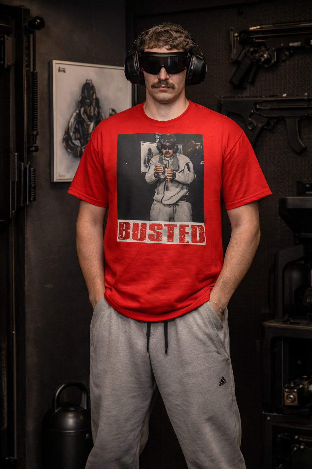 Busted Graphic T-Shirt, Bold Statement Meme Tee, Viral Streetwear Shirt, Unisex Graphic T Shirt