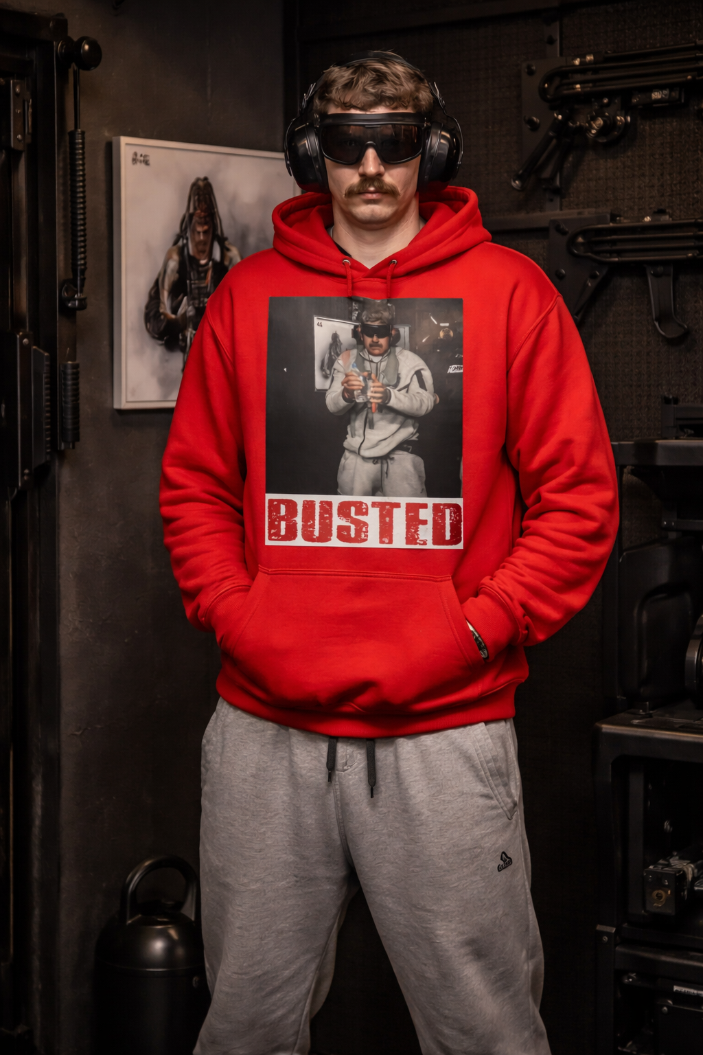 Busted Graphic T-Shirt, Bold Statement Meme Tee, Viral Streetwear Shirt, Unisex Graphic T Shirt