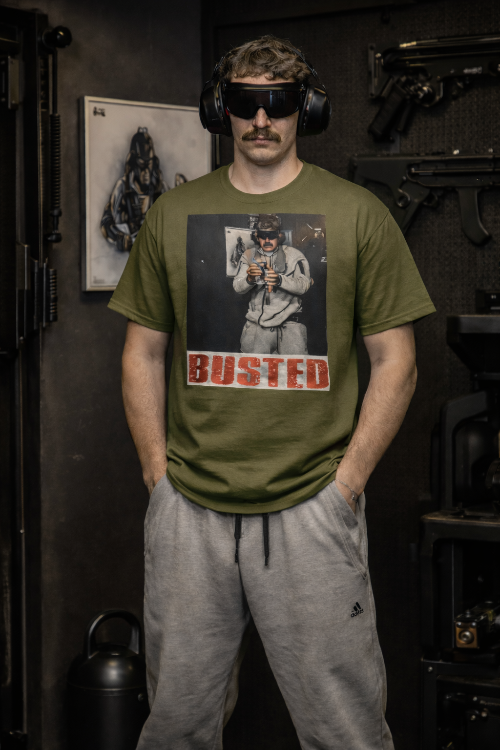 Busted Graphic T-Shirt, Bold Statement Meme Tee, Viral Streetwear Shirt, Unisex Graphic T Shirt