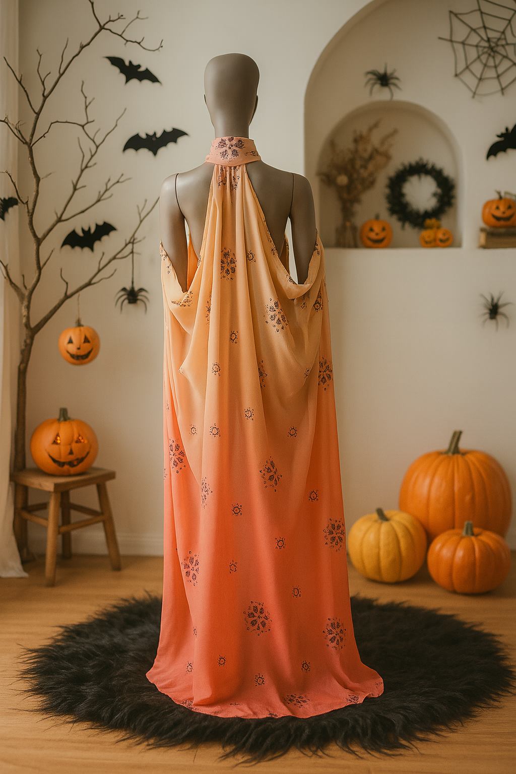 Halloween Costumes, Black Gothic Hooded Cape, Witch Cloak for Halloween, Long Vampire Cloak for Women