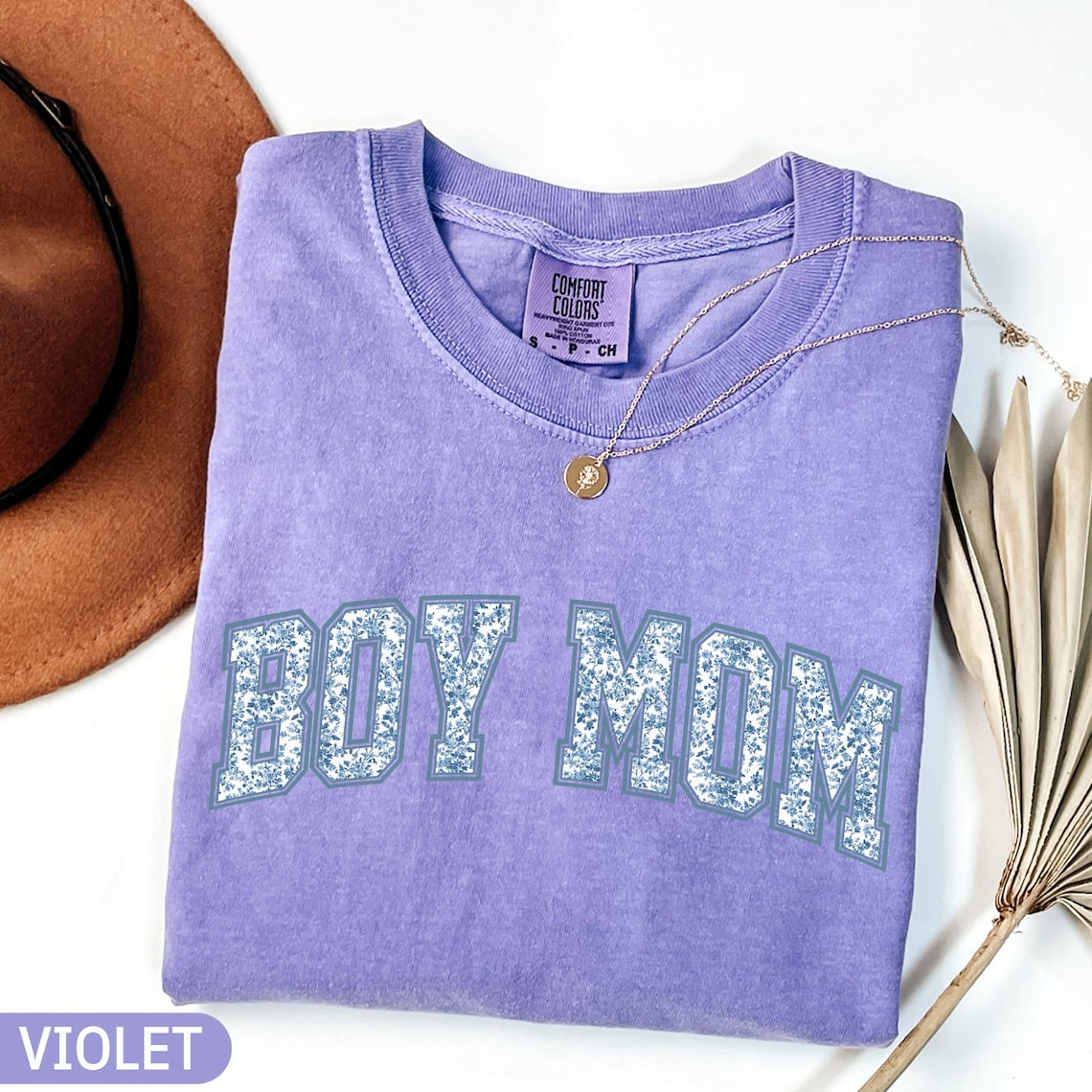 Boy Mom Shirt, Toile Floral Mama of Boys Shirt, Cute Mom Tee, Pregnancy Announcement Shirt, Mother’s Day Gift