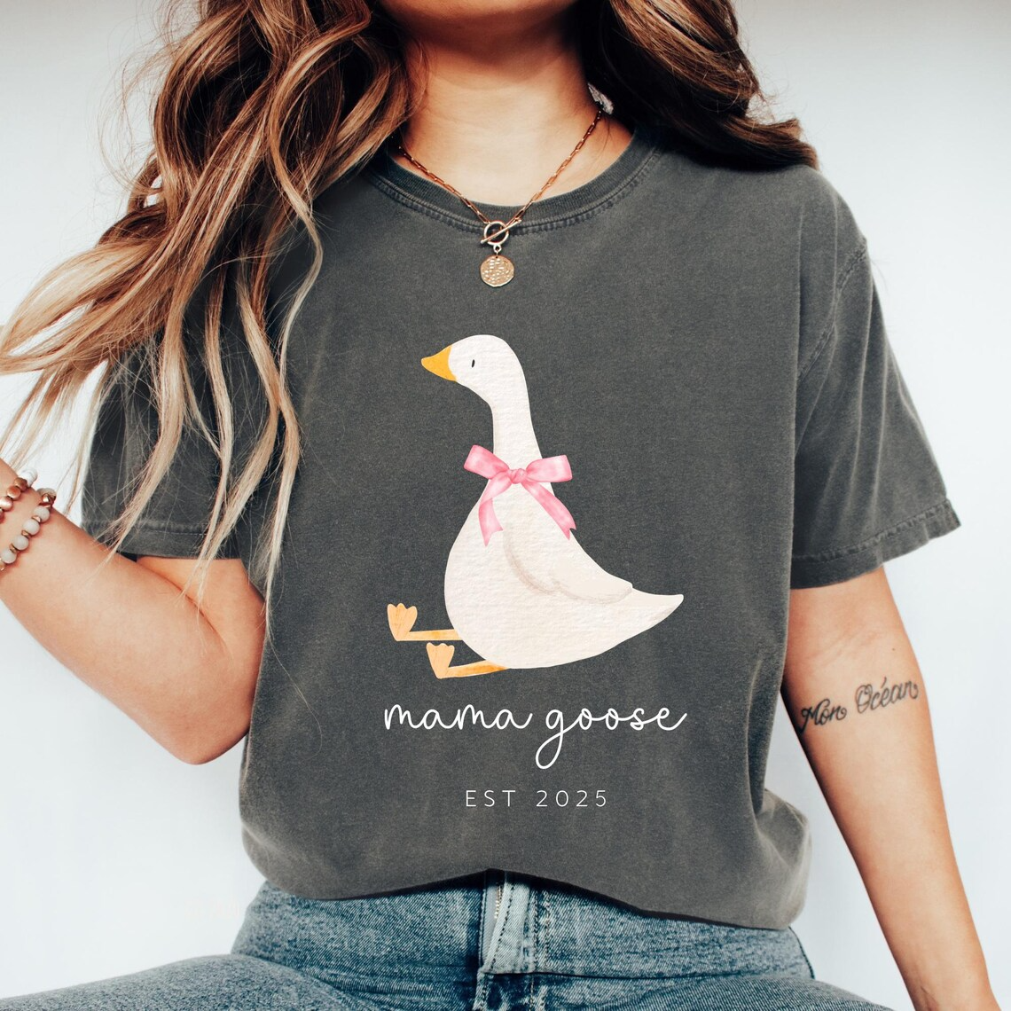 Custom Mama Goose Shirt, Silly Goose Mom Shirt, Pregnancy Announcement Shirt, Baby Shower Gift, Mother’s Day Gift