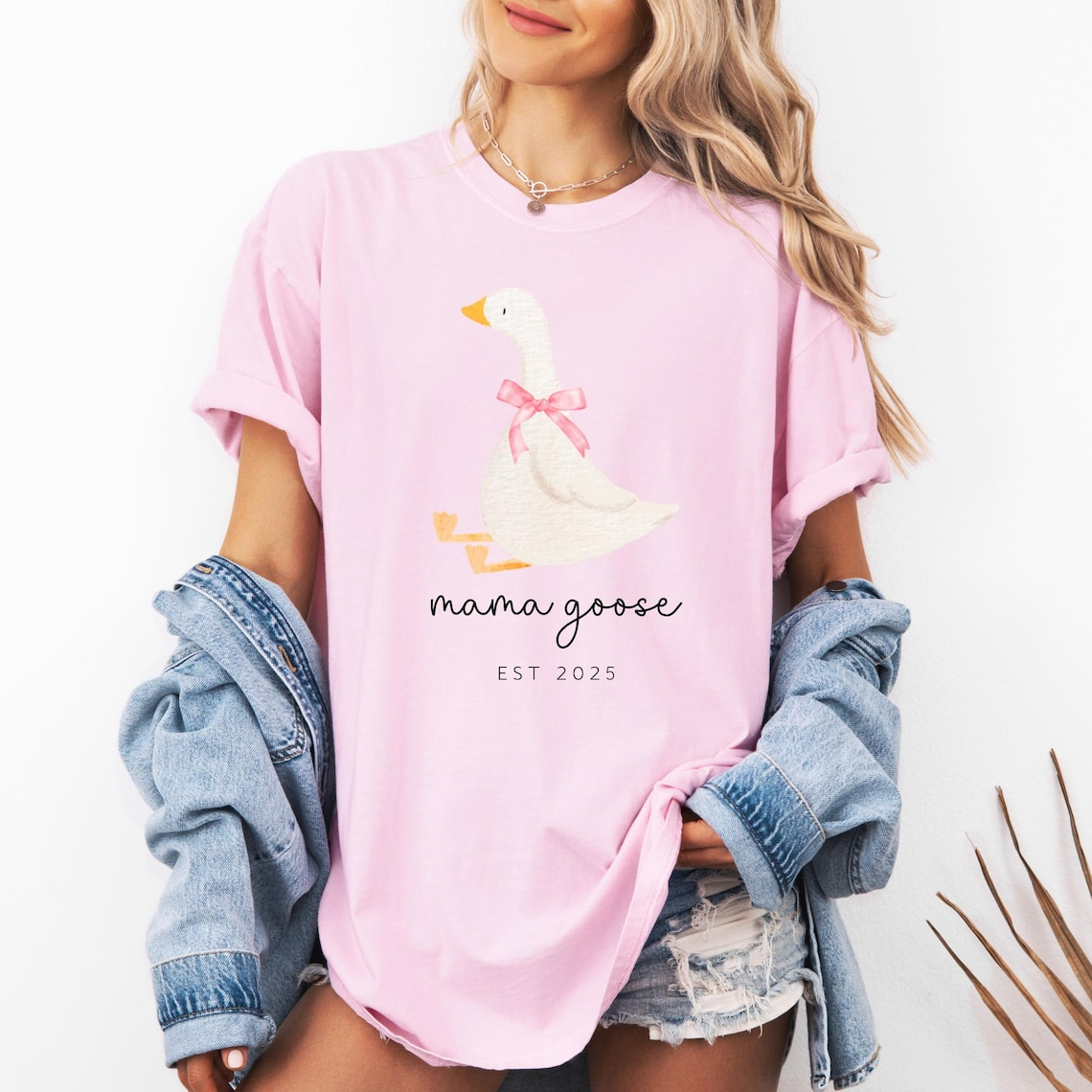 Custom Mama Goose Shirt, Silly Goose Mom Shirt, Pregnancy Announcement Shirt, Baby Shower Gift, Mother’s Day Gift