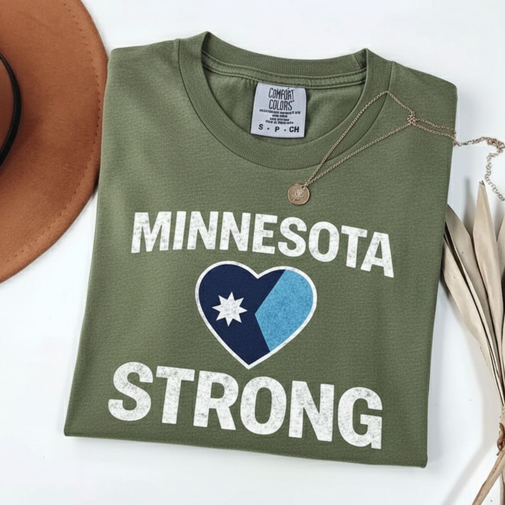 Minnesota Strong Graphic Shirt – Community Support & State Pride Political Tee