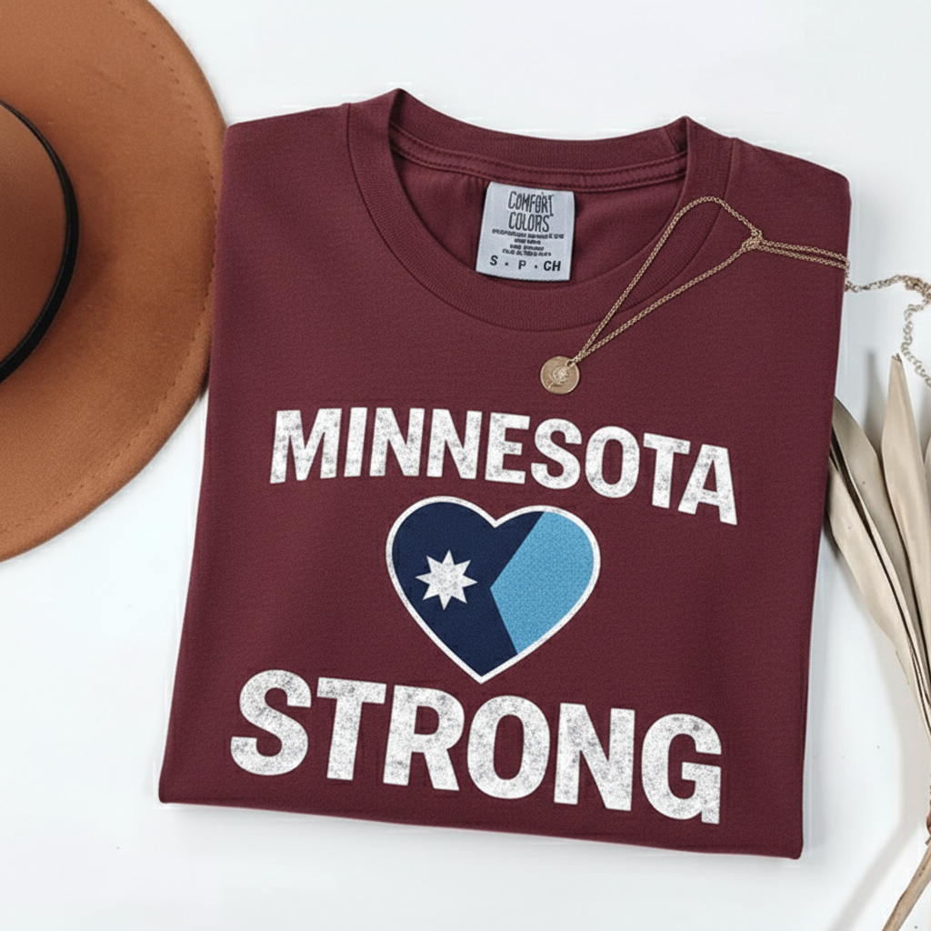 Minnesota Strong Graphic Shirt – Community Support & State Pride Political Tee