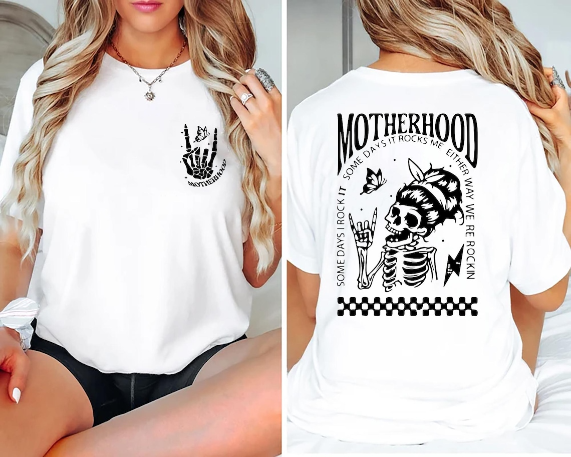 Motherhood Sometimes I Rock It Sometimes It Rocks Me Shirt, Funny Mom Shirt, Mama Shirt, Mother’s Day Gift