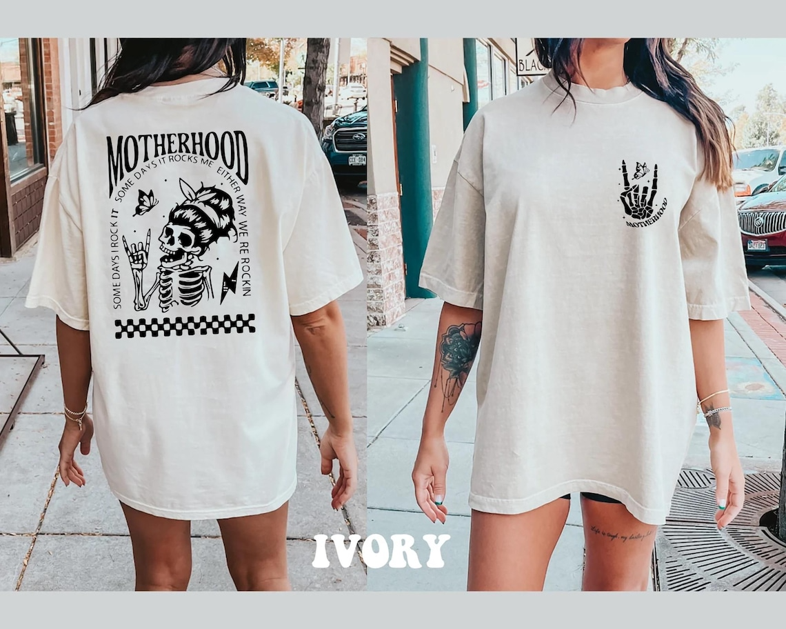 Motherhood Sometimes I Rock It Sometimes It Rocks Me Shirt, Funny Mom Shirt, Mama Shirt, Mother’s Day Gift