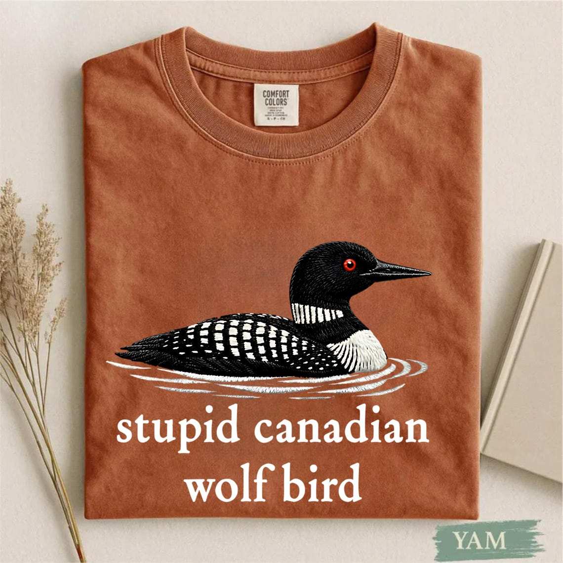Stupid Canadian Wolf Bird Shirt, Hockey Romance LGBT Hockey Fan Gift, Team Hollanov Tee