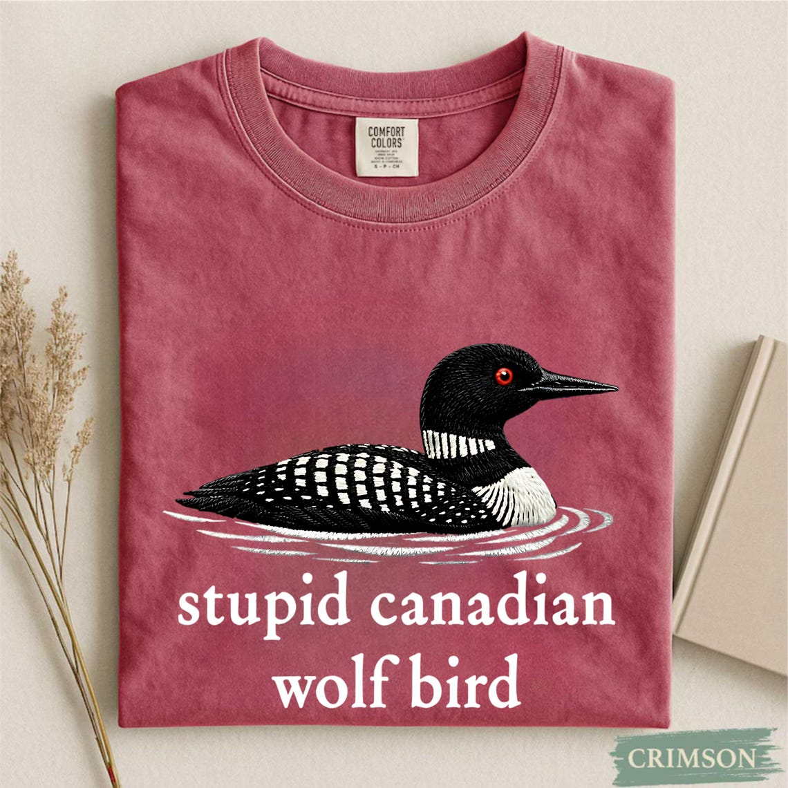 Stupid Canadian Wolf Bird Shirt, Hockey Romance LGBT Hockey Fan Gift, Team Hollanov Tee