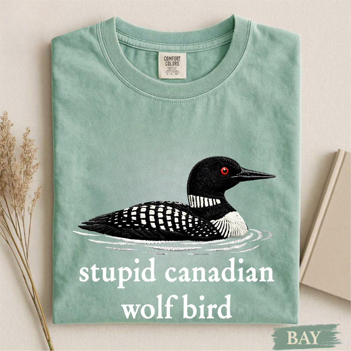 Stupid Canadian Wolf Bird Shirt, Hockey Romance LGBT Hockey Fan Gift, Team Hollanov Tee