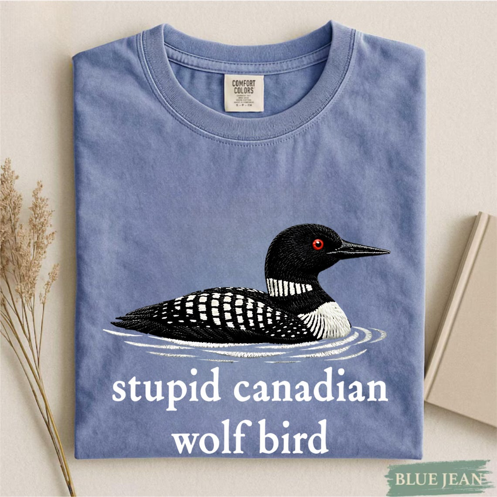 Stupid Canadian Wolf Bird Shirt, Hockey Romance LGBT Hockey Fan Gift, Team Hollanov Tee