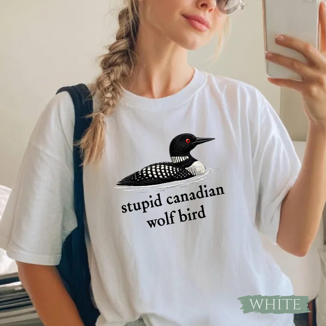 Stupid Canadian Wolf Bird Shirt, Hockey Romance LGBT Hockey Fan Gift, Team Hollanov Tee