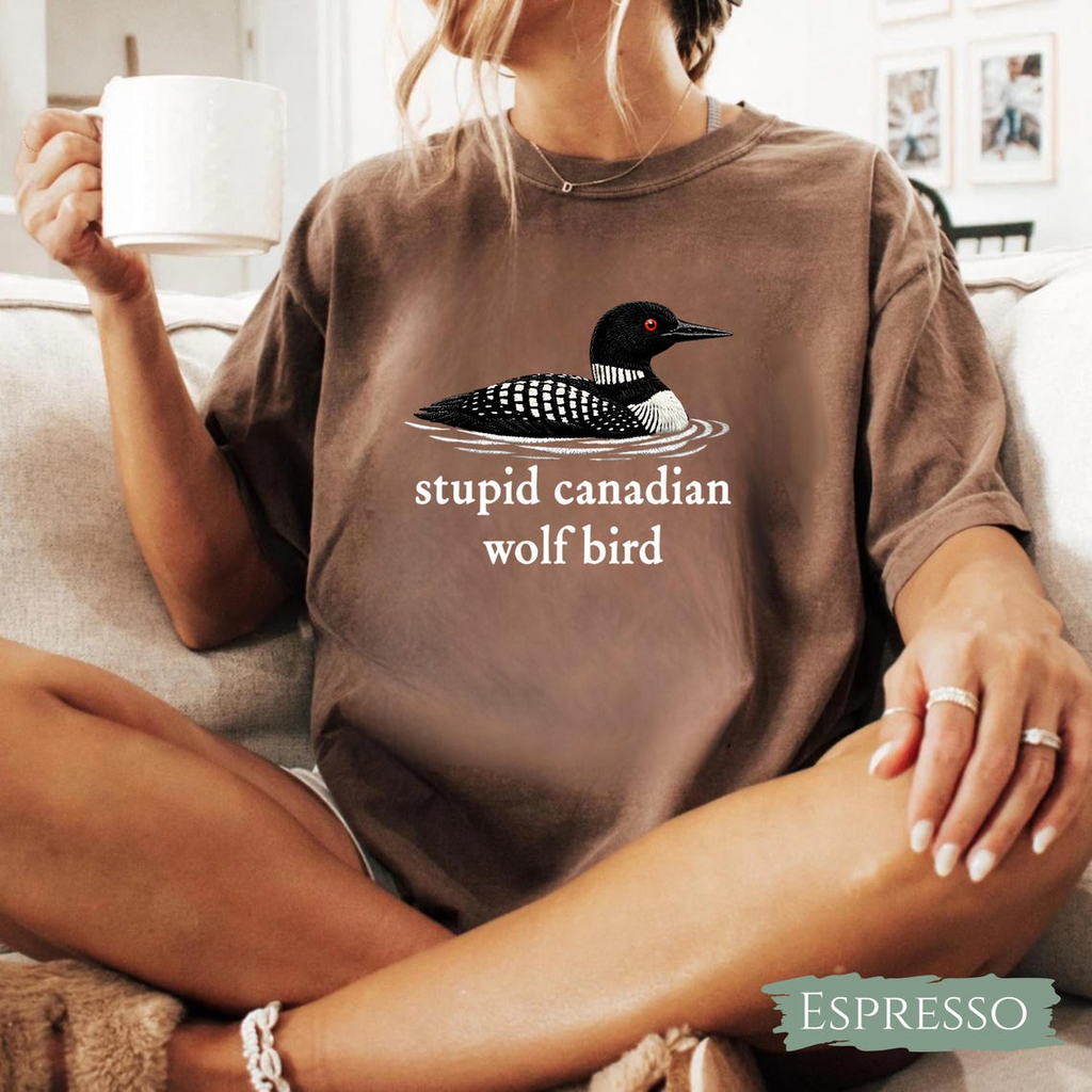 Stupid Canadian Wolf Bird Shirt, Hockey Romance LGBT Hockey Fan Gift, Team Hollanov Tee