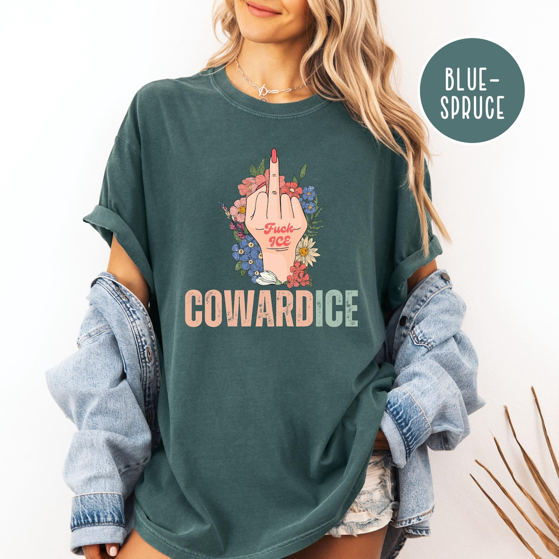 Cowardice Anti-ICE Shirt, Fuck ICE Protest Tee, Unisex Activist Apparel