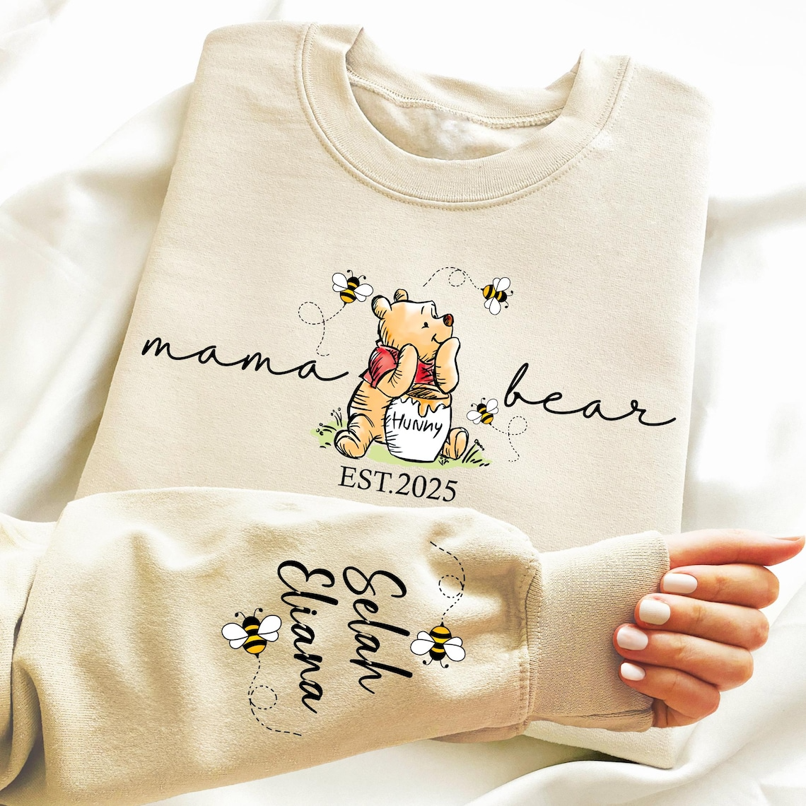 Custom Mama Bear Shirt Personalized Mom Gift with Kids Names