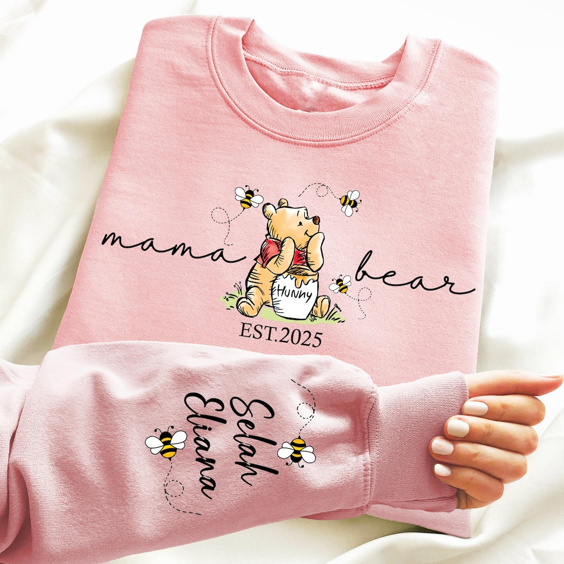 Custom Mama Bear Shirt Personalized Mom Gift with Kids Names