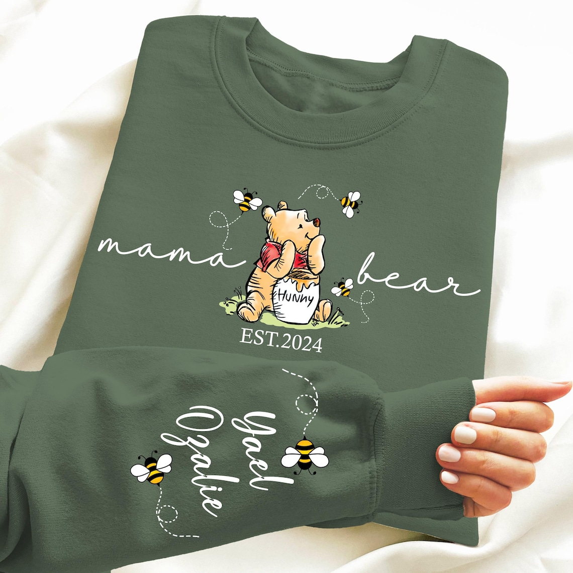 Custom Mama Bear Shirt Personalized Mom Gift with Kids Names