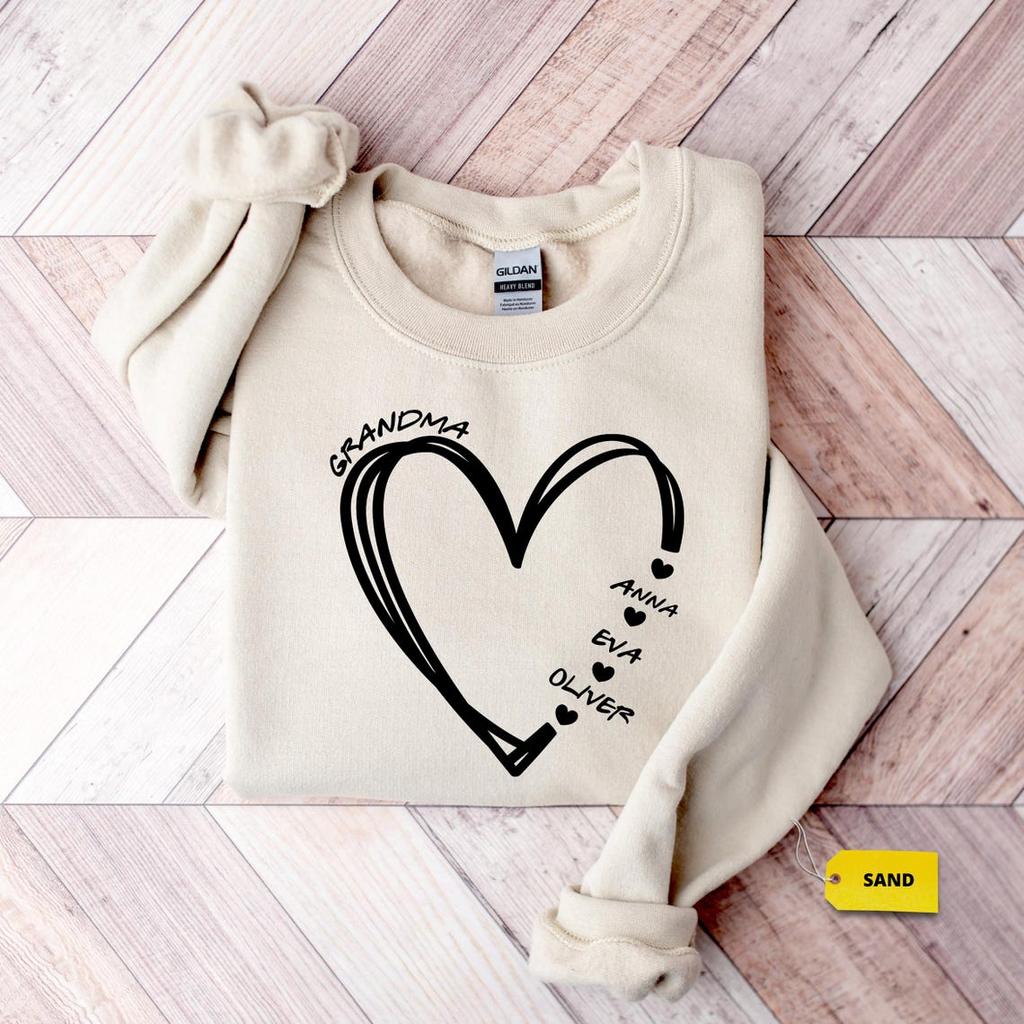 Custom Mama Shirt with Kids Names, Personalized Mom Shirt, Custom Grandma Shirt, Mother’s Day Gift