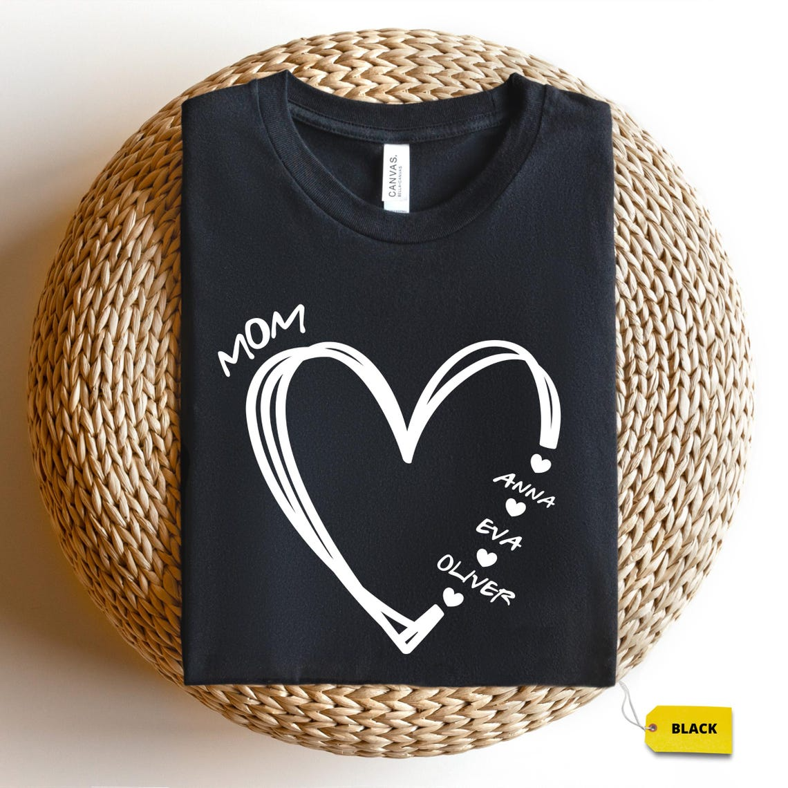 Custom Mama Shirt with Kids Names, Personalized Mom Shirt, Custom Grandma Shirt, Mother’s Day Gift