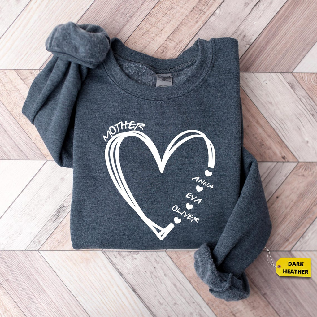 Custom Mama Shirt with Kids Names, Personalized Mom Shirt, Custom Grandma Shirt, Mother’s Day Gift