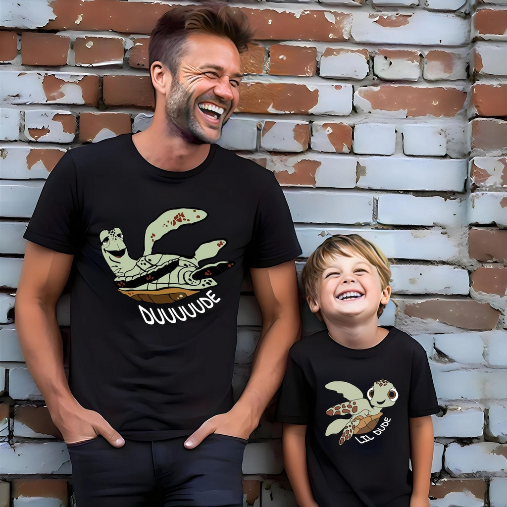 Dude and Lil Dude Matching Shirts, Father And Son Shirt, Theme Park Family Trip Shirt, Father’s Day Gift