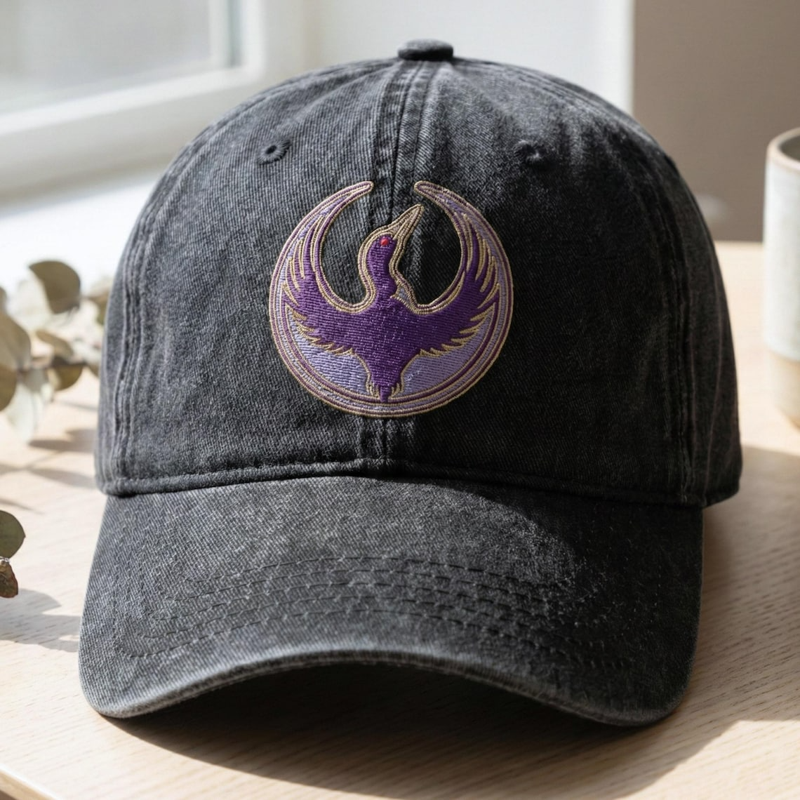 Minnesota Rebel Alliance Dad Embroidered Hat – Washed Black Political Protest Cap with MN Loon