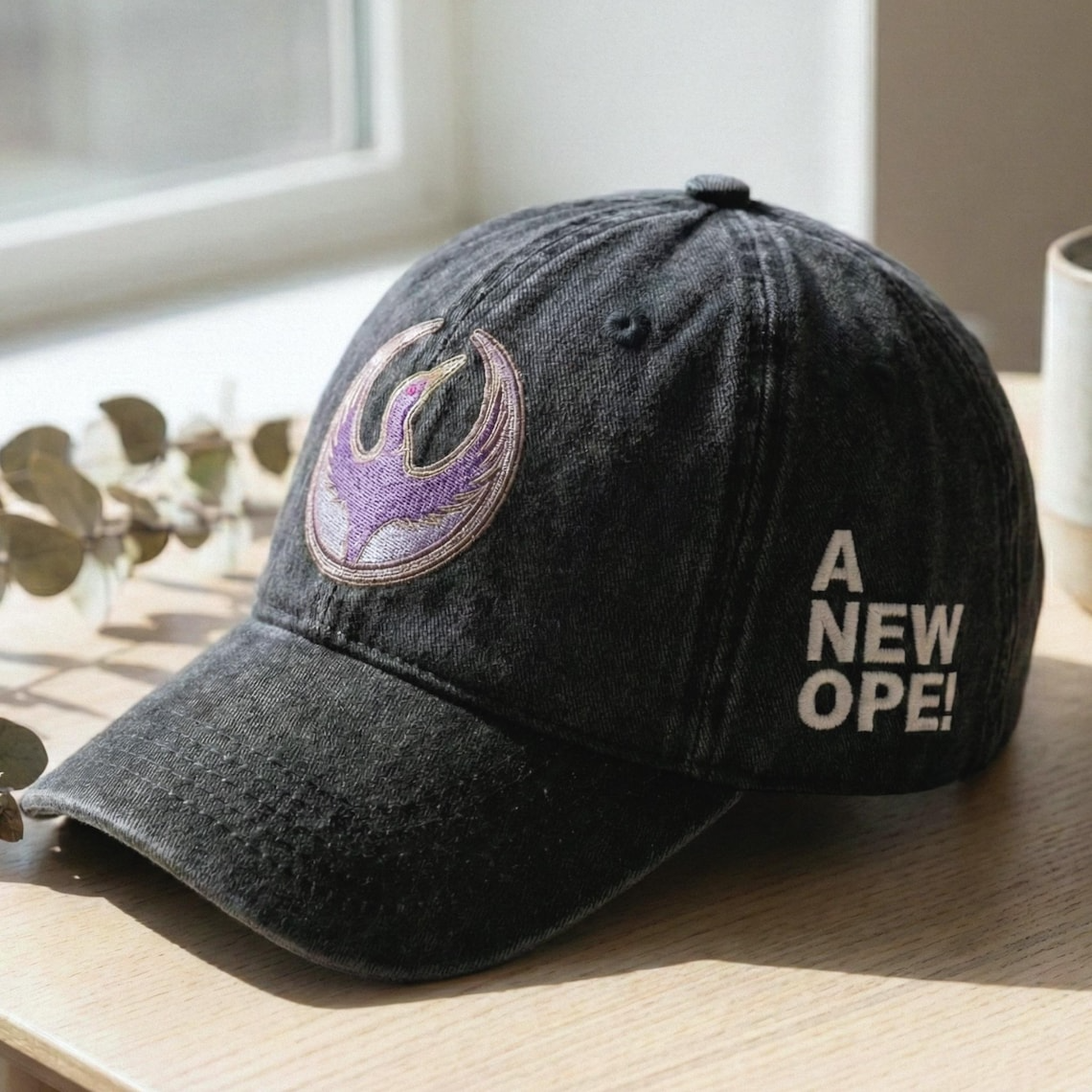 Minnesota Rebel Alliance Dad Embroidered Hat – Washed Black Political Protest Cap with MN Loon