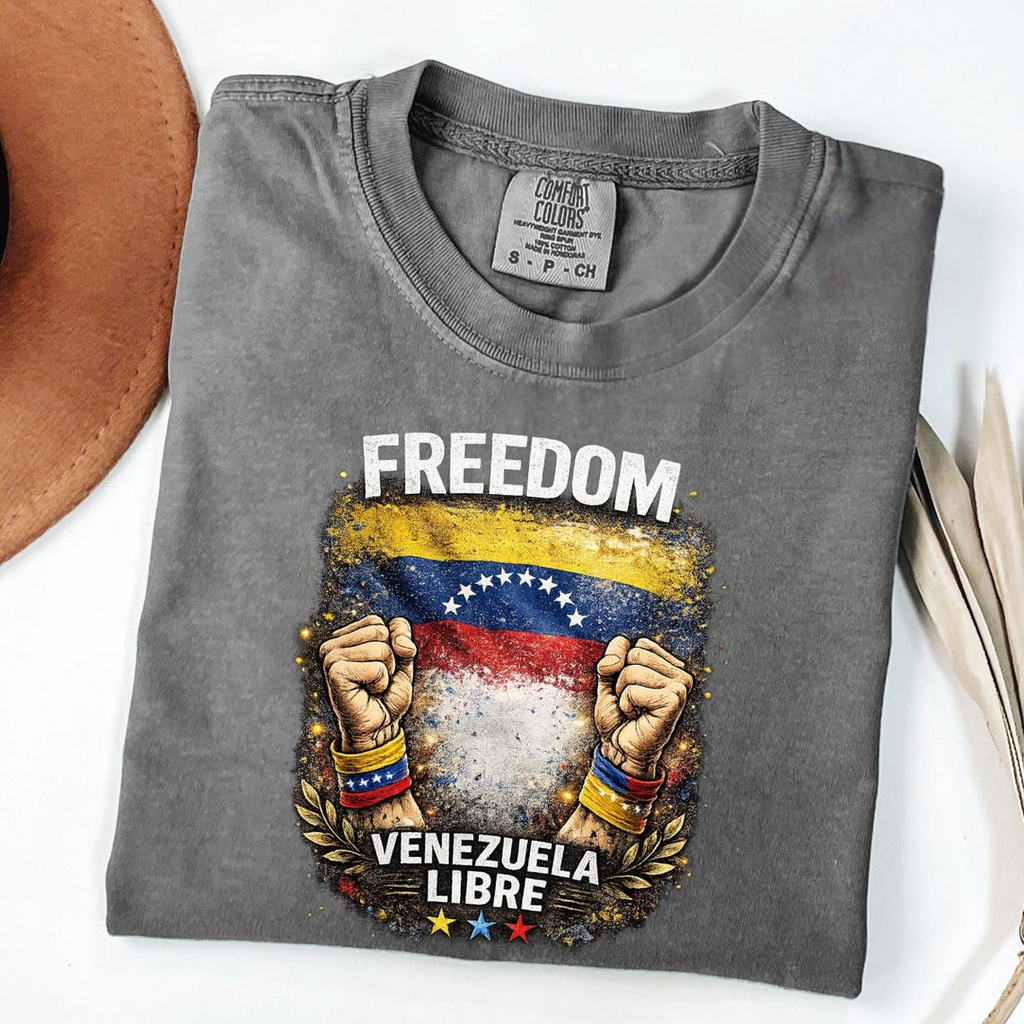 Freedom Venezuela Shirt, Comfort Colors We Stand With Venezuela Shirt, Anti Trump Tshirt, Stop War Venezuelan Flag Solidarity Tee