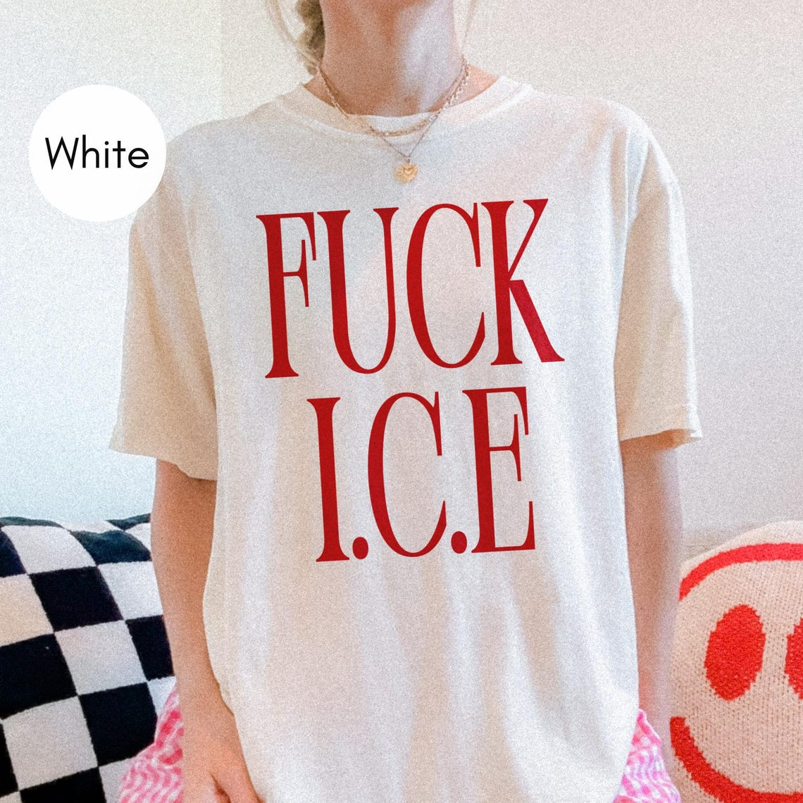Fuck ICE Statement Tee, Abolish ICE Political Protest Shirt, Pro-Immigration Activist Apparel