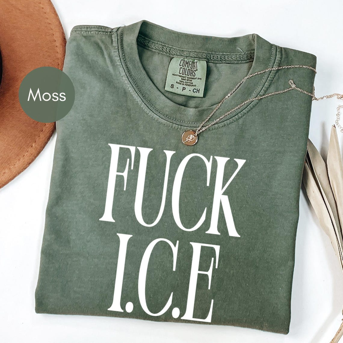 Fuck ICE Statement Tee, Abolish ICE Political Protest Shirt, Pro-Immigration Activist Apparel
