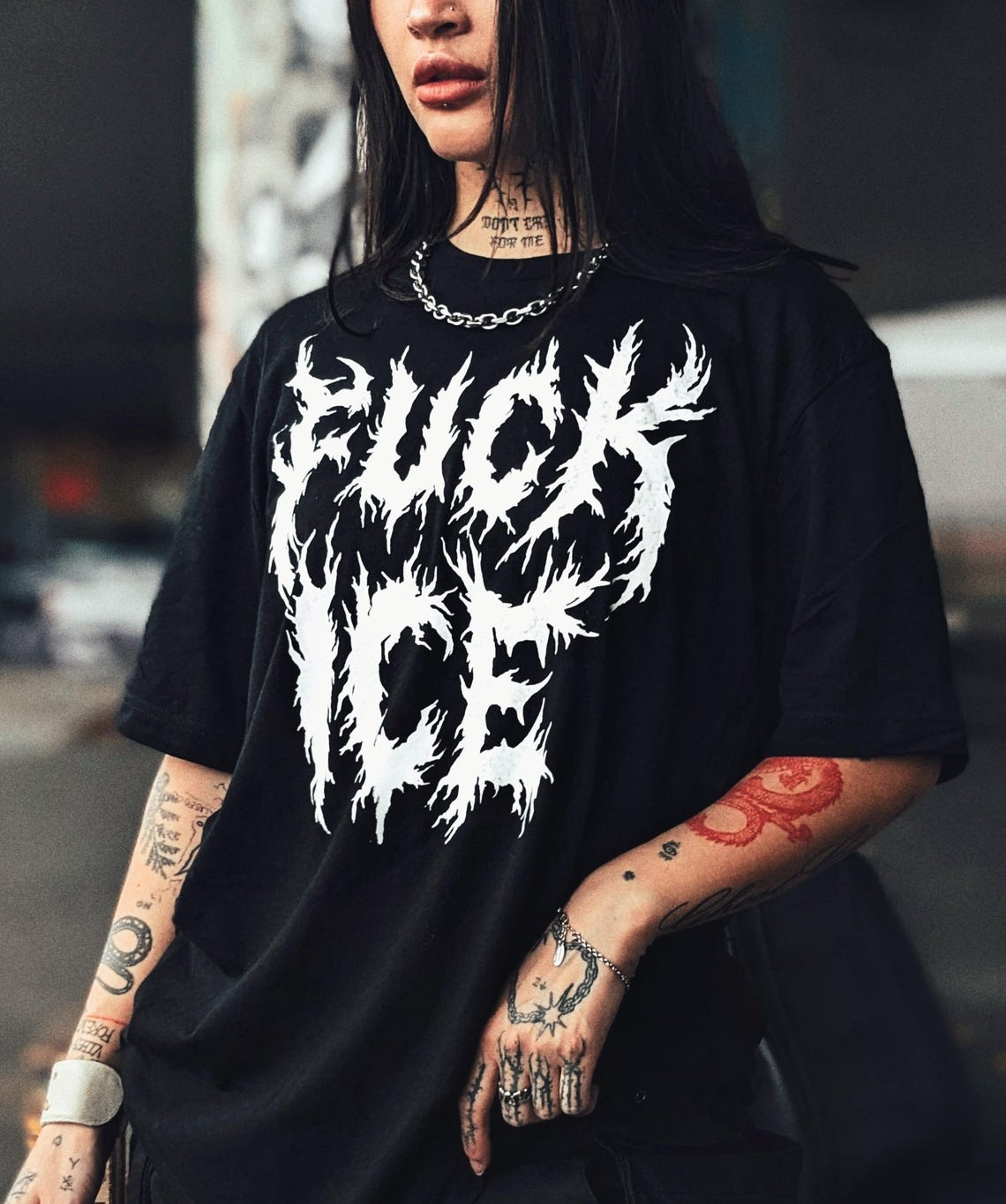 Fuck ICE Shirt, Bold Statement Graphic Tee, Streetwear Protest Apparel, Anti-ICE Statement Shirt