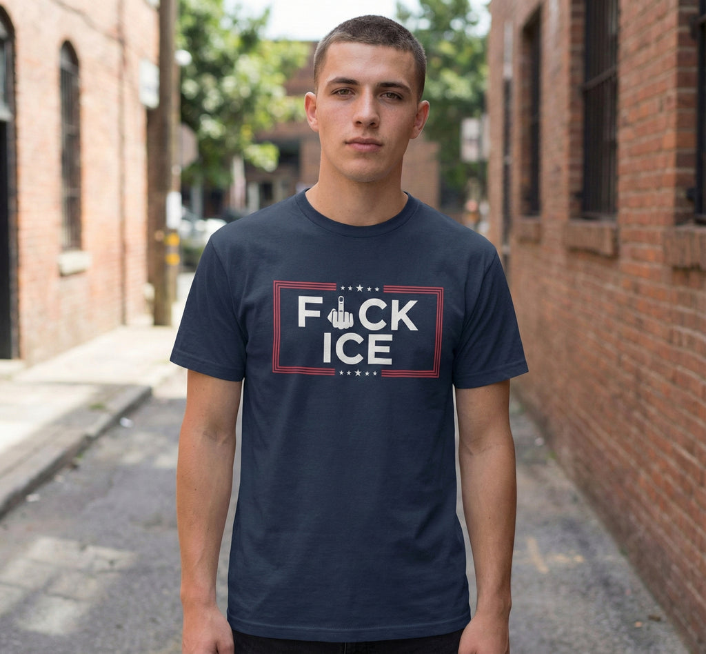 Fuck ICE T-Shirt, Abolish ICE Political Tee, Anti-MAGA & Anti-Trump Activism Apparel