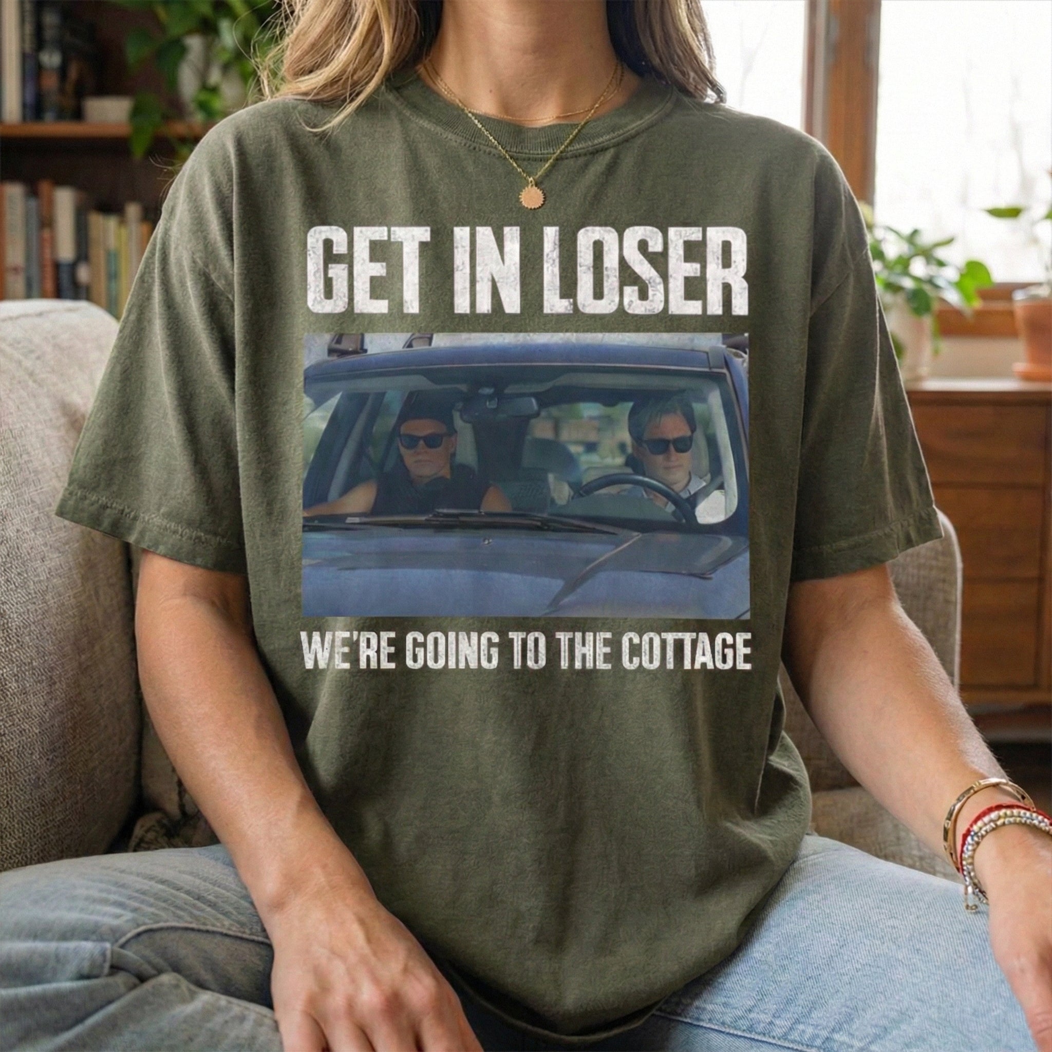 Get In Loser We’re Going To The Cottage Shirt, Unisex Vintage Graphic, Heated Rivalry Inspired